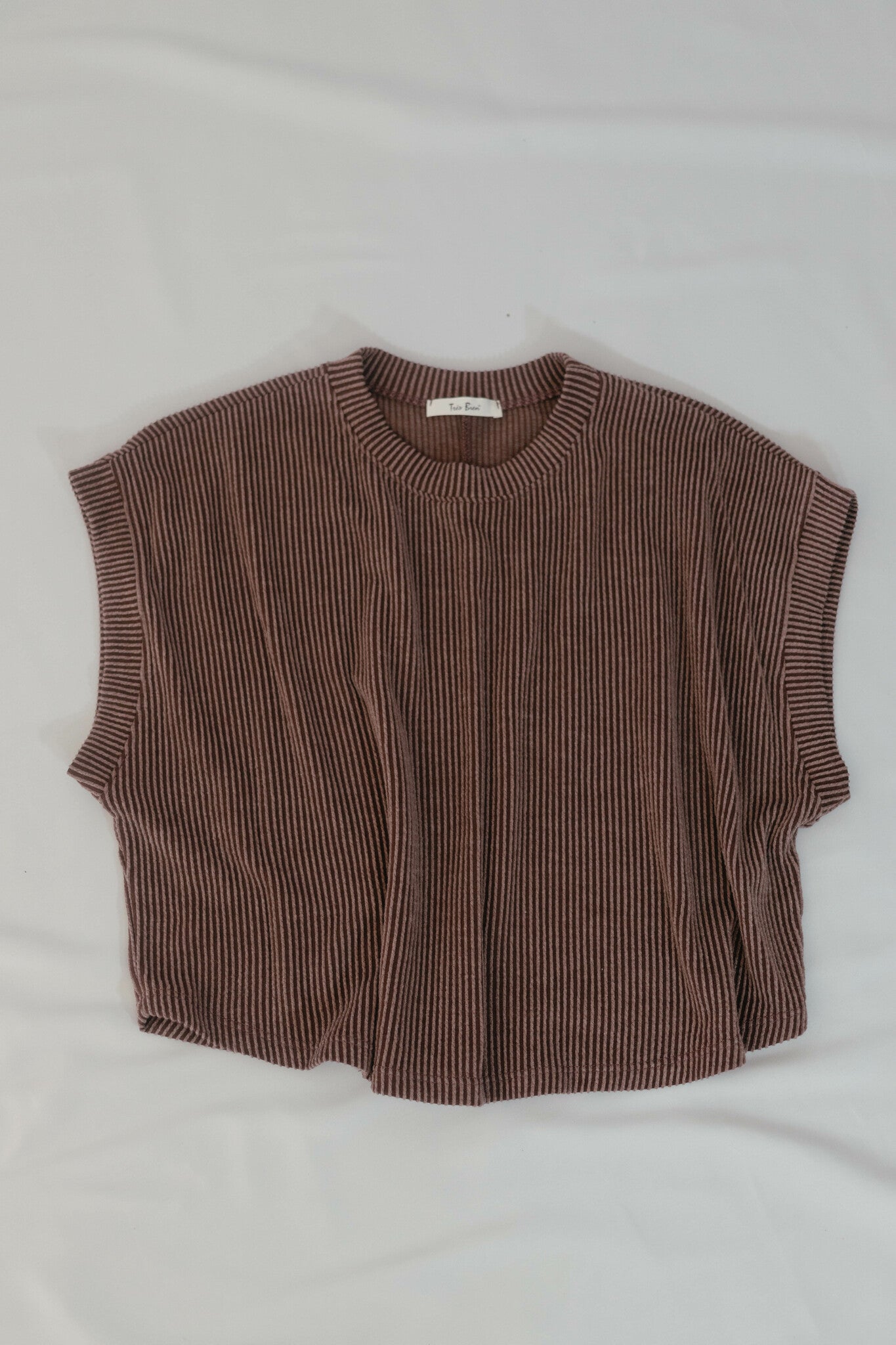 Ribbed Cropped Vest