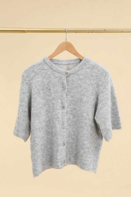 Heather Short Sleeve Cardigan