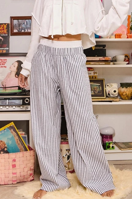 PRE-ORDER Striped Exposed Boxer Pants